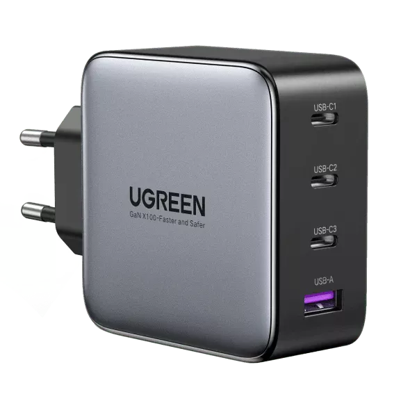 Ugreen 100W 3 Port USBC & 1 Port USB PD GaN Wall Charger Adapter